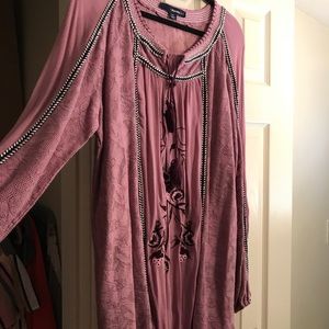 Denim 24/7 runs big and it’s LONG Mauve color